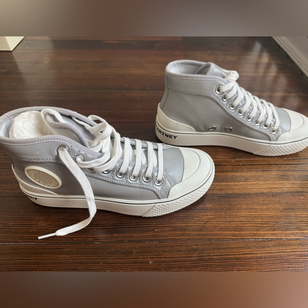 Stella McCartney Gray High-Top Sneakers